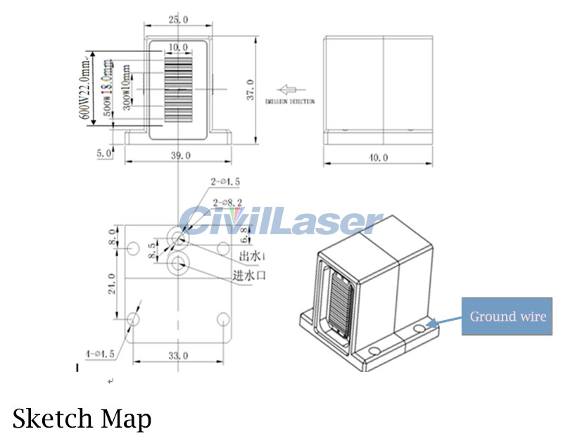 808nm 300W~600W Semiconductor laser hair removal